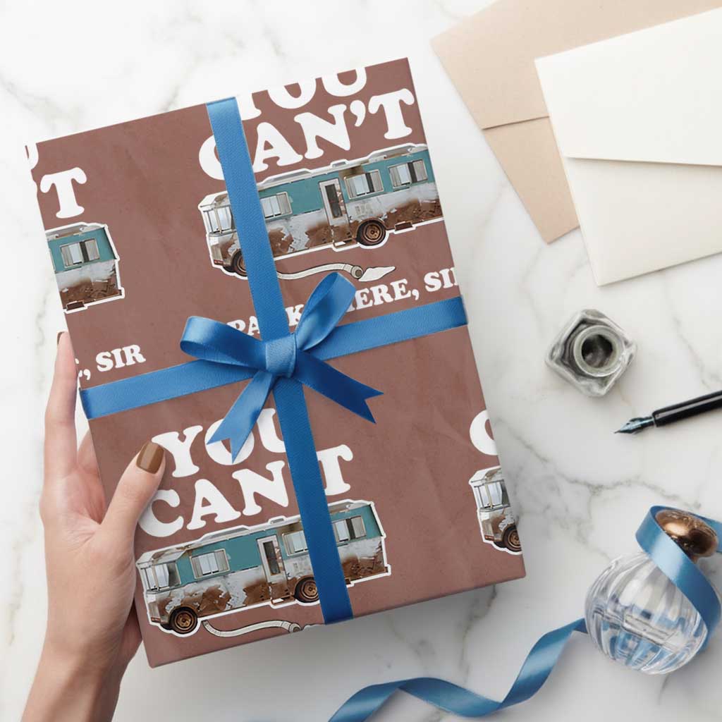 Xmas Movie Wrapping Paper Roll The Cousins RV Christmas Vacation Viral Internet Meme TS10 Mocha Print Your Wear