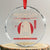Xmas Nakatomi Plaza Crystal Glass Ornament Xmas Party 1988 Noel Vintage Japanese Style TS11 Transparent Glass 3'' Circle Print Your Wear