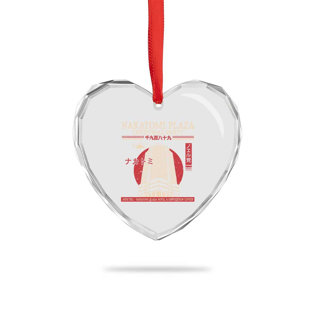 Xmas Nakatomi Plaza Heart Crystal Glass Ornament Xmas Party 1988 Noel Vintage Japanese Style TS11 Print Your Wear