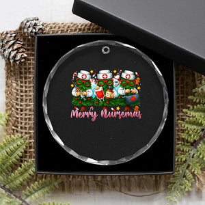 Xmas Nurse Crystal Glass Ornament Funny Merry Nursemas Pine Tree TS12 Print Your Wear