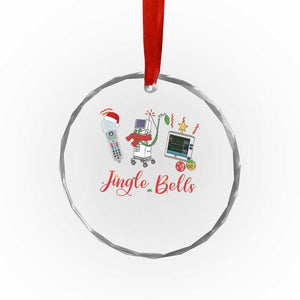 Xmas Nurse Crystal Glass Ornament Jingle Bells Telemetry Respiratory Therapist TS09 Print Your Wear