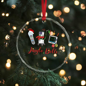 Xmas Nurse Crystal Glass Ornament Jingle Bells Telemetry Respiratory Therapist TS09 Print Your Wear