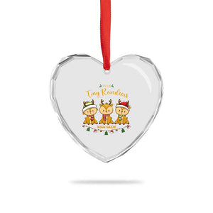 Xmas Nurse Nicu Crew Tiny Reindeer Heart Crystal Glass Ornament TS09 Print Your Wear