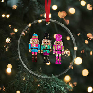 Xmas Nutcracker Crystal Glass Ornament Sequin Sparklle Festive Xmas Vintage TS02 Print Your Wear