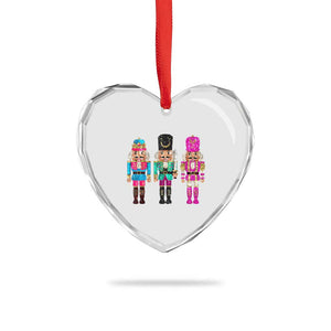 Xmas Nutcracker Heart Crystal Glass Ornament Sequin Sparklle Festive Xmas Vintage TS02 Print Your Wear
