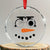 Xmas Optometry Crystal Glass Ornament Funny Snowman Optometrist Eye Doctor Ophthalmologist TS10 Transparent Glass 3'' Circle Print Your Wear
