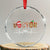 Xmas Optometry Crystal Glass Ornament Ophthalmologist Optometrist Eye Doctor Nurse Gift TS10 Transparent Glass 3'' Circle Print Your Wear