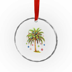 Xmas Palm Tree Lights Crystal Glass Ornament Tropical Hawaiian Holidays TS02 Print Your Wear