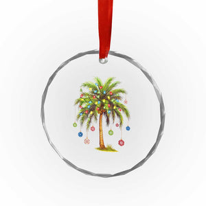 Xmas Palm Tree Lights Crystal Glass Ornament Tropical Hawaiian Holidays TS02 Print Your Wear