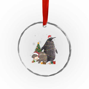 Xmas Pesto and Moo Deng Friendship Crystal Glass Ornament King Penguin Baby Hippo Viral Meme TS10 Print Your Wear