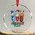 Xmas Pharmacist Crystal Glass Ornament Snowman Reindeer Santa Pharmacy Crew TS09 Transparent Glass 3'' Circle Print Your Wear