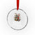 Xmas Pitbull Crystal Glass Ornament Funny Merry Pitmas Tree Hug TS12 Transparent Glass 3'' Circle Print Your Wear