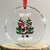 Xmas Santa Gymer Crystal Glass Ornament No Lift No Gift Bodybuilding TS09 Transparent Glass 3'' Circle Print Your Wear