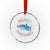 Xmas Shark Crystal Glass Ornament Funny Merry Sharkmas Xmas Gift TS12 Transparent Glass 3'' Circle Print Your Wear