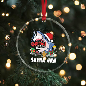Xmas Shark Santa Jaws Crystal Glass Ornament TS09 Print Your Wear