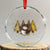 Xmas Snowman Crystal Glass Ornament Cute Winter Leopard Xmas Tree Farm TS10 Transparent Glass 3'' Circle Print Your Wear