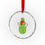 Xmas Snowman Crystal Glass Ornament Funny Angry Snowmen TS12 Transparent Glass 3'' Circle Print Your Wear