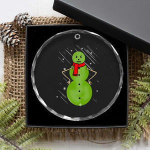Xmas Snowman Crystal Glass Ornament Funny Angry Snowmen TS12 Print Your Wear