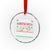 Xmas Snowman Crystal Glass Ornament Hanging With My Snowmies Merry Xmas TS12 Transparent Glass 3'' Circle Print Your Wear