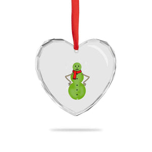 Xmas Snowman Heart Crystal Glass Ornament Funny Angry Snowmen TS12 Print Your Wear