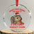Xmas Squirrel Crystal Glass Ornament It's A Funny Squeaky Sound Xmas Things TS02 Transparent Glass 3'' Circle Print Your Wear