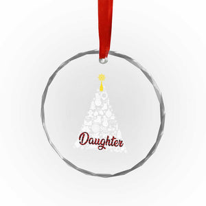 Xmas Tree Crystal Glass Ornament Red Plaid Daughter TS02 Print Your Wear