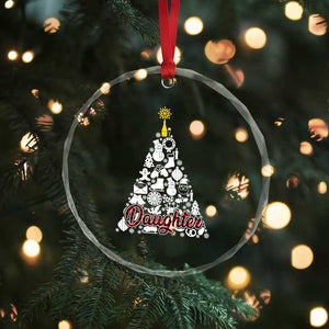 Xmas Tree Crystal Glass Ornament Red Plaid Daughter TS02 Print Your Wear