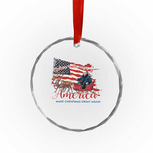 Xmas Trump Crystal Glass Ornament Believe In The Magic Of America Make Christmas Great Again TS09 Print Your Wear