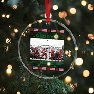 Xmas Trump Crystal Glass Ornament Daddy's Home TS02 Print Your Wear
