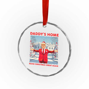 Xmas Trump Crystal Glass Ornament Daddy's Home Make Christmas Great Again TS09 Print Your Wear
