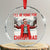 Xmas Trump Crystal Glass Ornament I'll Be Home For Christmas Daddy's Home - Print Your Wear