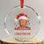 Xmas Trump Crystal Glass Ornament It's Beginning To Look A Lot Like I Told You So Funny Xmas TS02 Transparent Glass 3'' Circle Print Your Wear