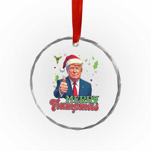Xmas Trump Crystal Glass Ornament Merry Trumpmas Donald Santa Festive Xmas TS02 Print Your Wear