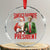 Xmas Trump Crystal Glass Ornament Santa's Favorite President TS09 Transparent Glass 3'' Circle Print Your Wear