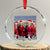 Xmas Trump Crystal Glass Ornament Thug Life Trump Vance RFK Elon TS02 Transparent Glass 3'' Circle Print Your Wear