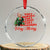 Xmas Trump Crystal Glass Ornament Very Demure Very Cutesy Very President Very Merry TS09 Transparent Glass 3'' Circle Print Your Wear
