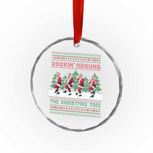 Xmas Trump Dance Crystal Glass Ornament Rocking Around The Christmas Tree US President Dancing TS02 Print Your Wear