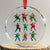 Xmas Trump Dance Crystal Glass Ornament Viral President Dancing Retro Vintage TS02 Transparent Glass 3'' Circle Print Your Wear