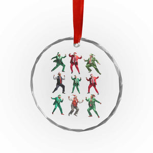 Xmas Trump Dance Crystal Glass Ornament Viral President Dancing Retro Vintage TS02 Print Your Wear