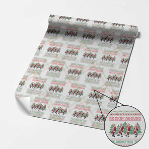 Xmas Trump Dance Wrapping Paper Roll Rocking Around The Christmas Tree US President Dancing TS02 Christmas Plaid Print Your Wear