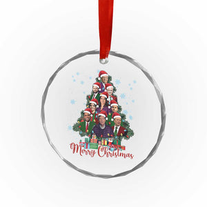 Xmas Trump Supporter Crystal Glass Ornament Xmas Tree Dream Team Daddys Home President 45 47 TS02 Print Your Wear