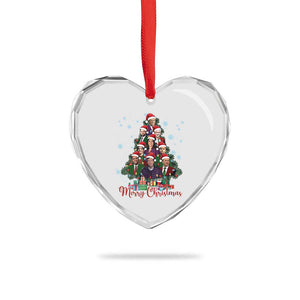 Xmas Trump Supporter Heart Crystal Glass Ornament Xmas Tree Dream Team Daddys Home President 45 47 TS02 Print Your Wear