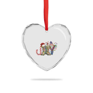 Xmas Veterans Heart Crystal Glass Ornament Joy Candy Cane American Flag TS11 Print Your Wear