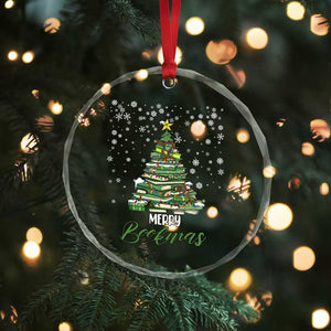 Xmsa Reading Lover Crystal Glass Ornament Read More Books Funny Christmas Teacher Student Book Lovers - Print Your Wear