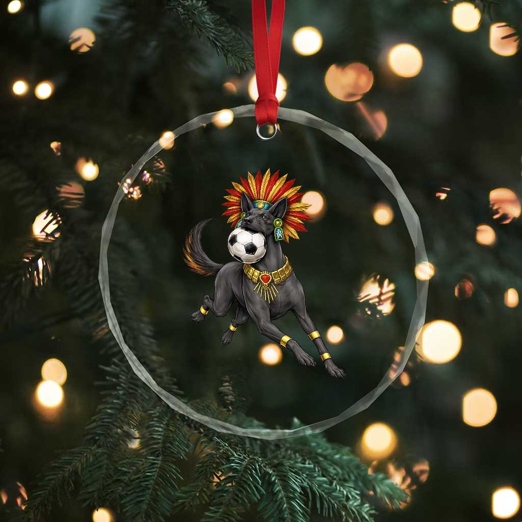 Xolo Dog Soccer Aztec Mexican Fan Gift Crystal Glass Ornament TS12 Print Your Wear