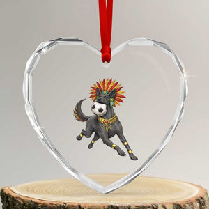 Xolo Dog Soccer Aztec Mexican Fan Gift Heart Crystal Glass Ornament TS12 Transparent Glass 3'' Heart Print Your Wear