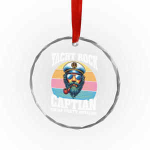 Yacht Rock Captain Crystal Glass Ornament Funny Boating Party Music TS14 Print Your Wear