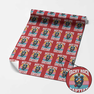Yacht Rock Captain Wrapping Paper Roll Funny Boating Party Music TS14 Red Print Your Wear