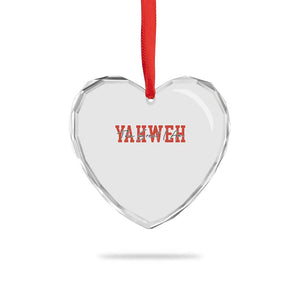 Yahweh The Great I Am Heart Crystal Glass Ornament Christian Religious Faith TS11 Print Your Wear