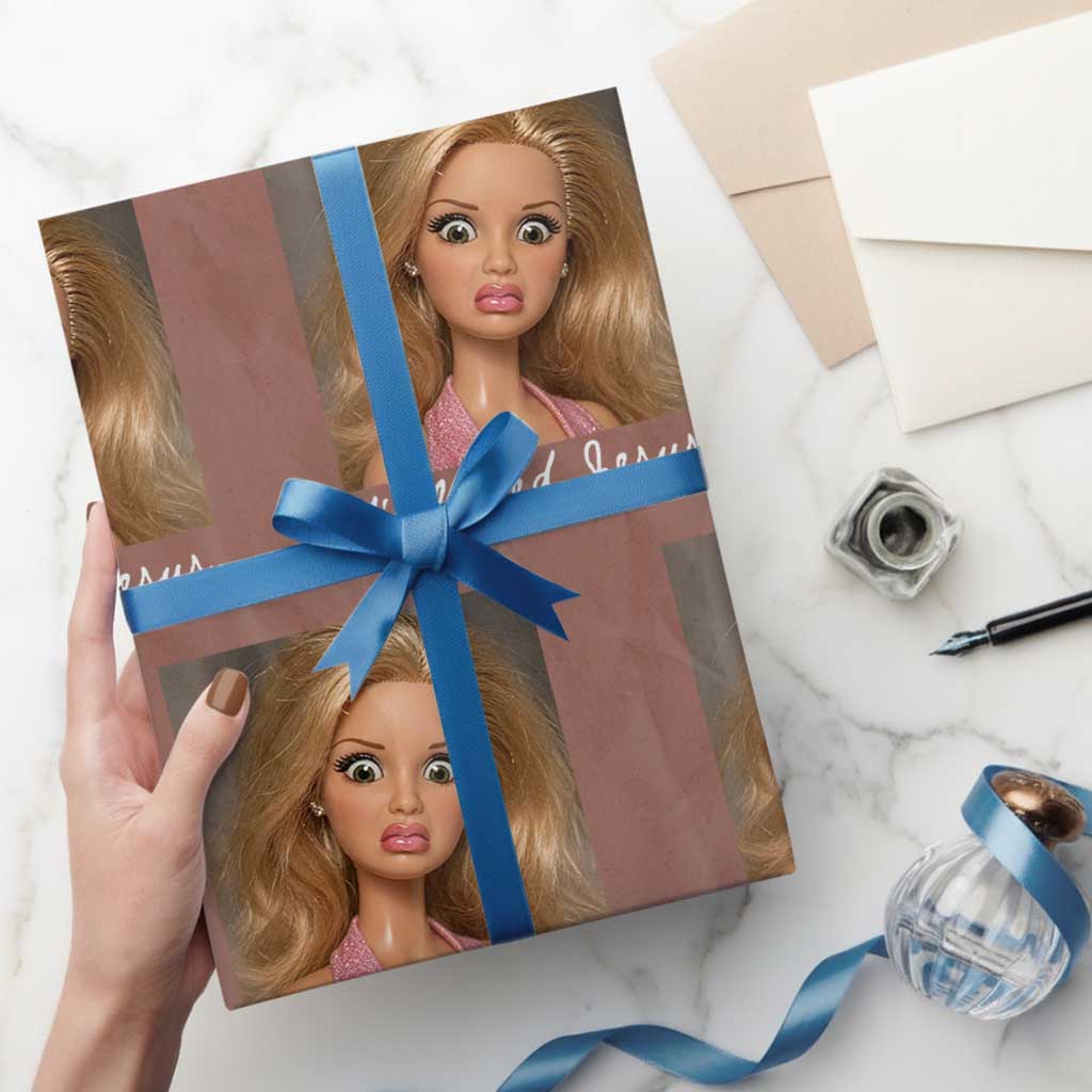 Y'all Need Jesus Wrapping Paper Roll Funny Girls Meme Saying Christian Humor TS14 Mocha Print Your Wear